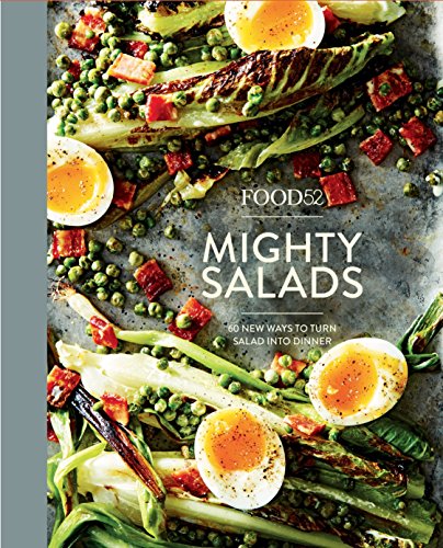 Cookbook cover featuring grilled romaine, eggs, peas, and tomatoes.