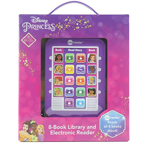 Disney Princess Me Reader electronic book with character images displayed.