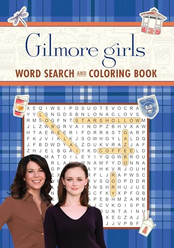 Gilmore Girls word search and coloring book with Rory and Lorelai.