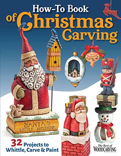 Book cover featuring colorful hand-carved Christmas figures and ornaments.