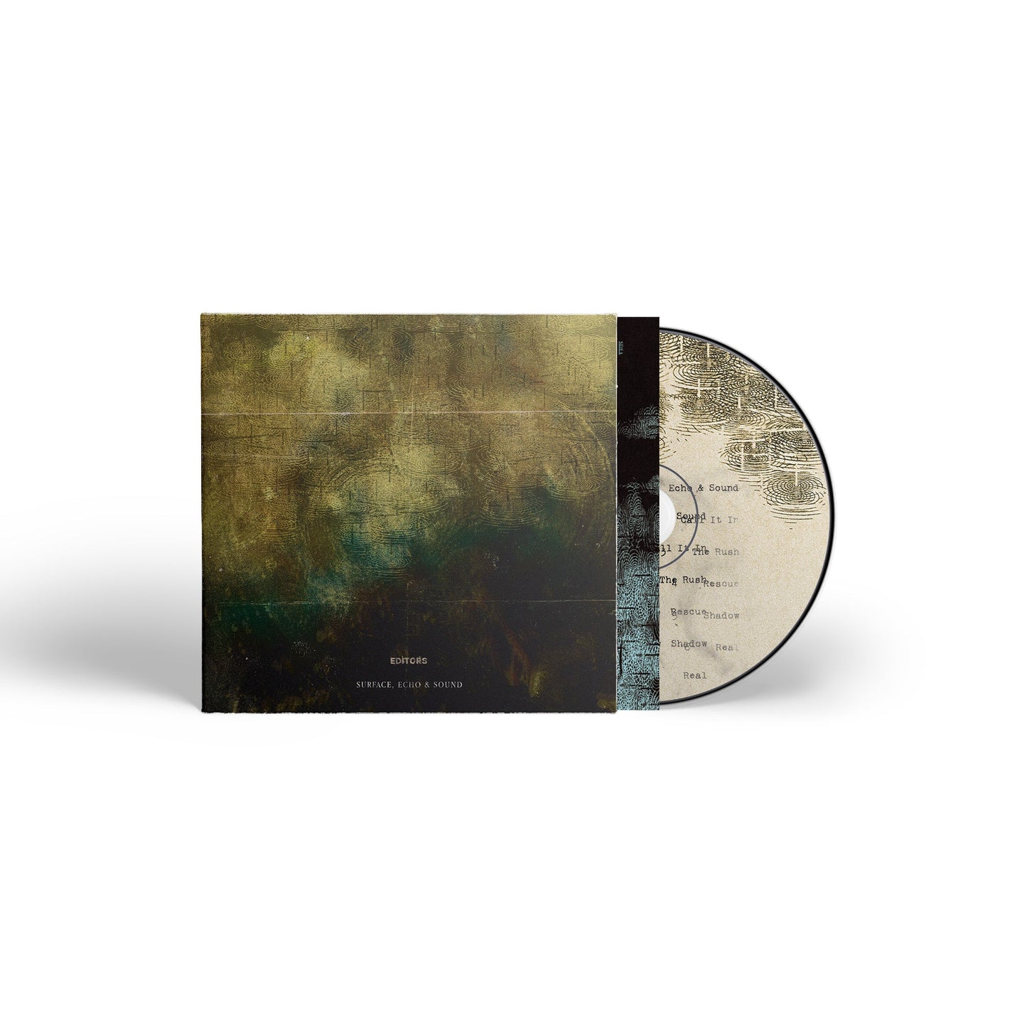 Editors Surface, Echo & Sound CD album cover with disc showing tracklist and artwork.