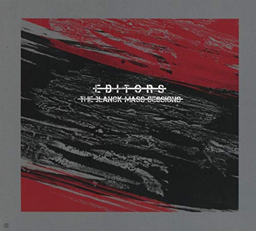 CD cover for Editors’ “The Blanck Mass Sessions” with red and black abstract art.