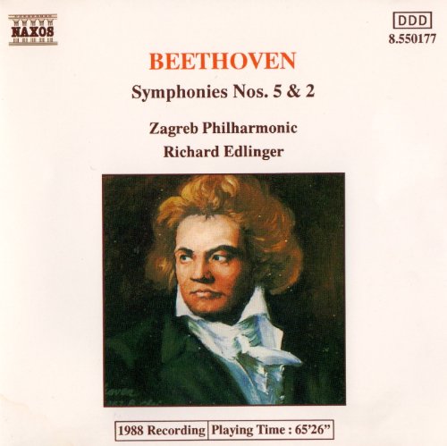 CD cover featuring a portrait of Beethoven and text details.