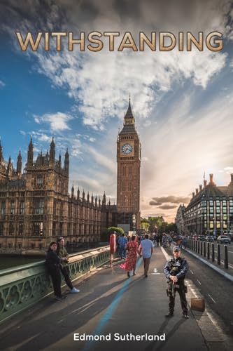 Book cover with Big Ben, Westminster, people, and a police officer.