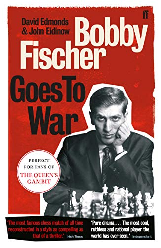 Book cover featuring Bobby Fischer intensely focused over a chessboard.