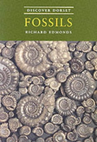 Book cover with fossils, likely featuring images of Dorset's prehistoric geological formations and creatures.