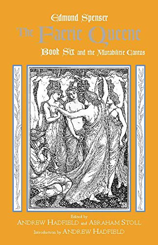 Book cover: “Faerie Queene, Bk. 6” with illustration of classical figures.