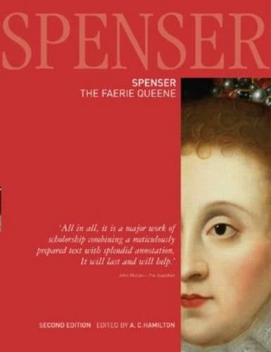 Book cover of "Spenser: The Faerie Queene" with a portrait on the right.