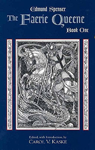Book cover for The Faerie Queene Book One featuring a knight fighting a dragon.