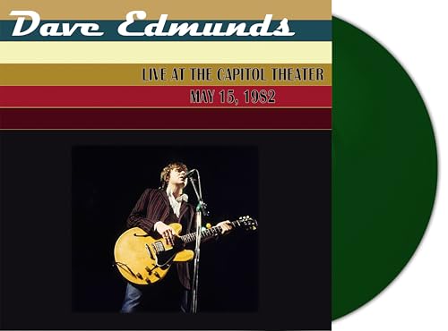Dave Edmunds Live at the Capitol Theater album cover with a green vinyl record.