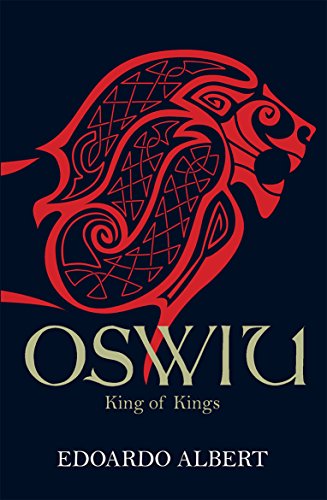 Book cover: red stylized lion head above the title "Oswiu: King of Kings".