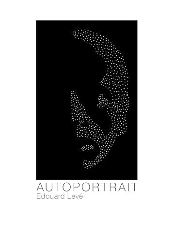 Black and white dotted profile face with the title "Autoportrait" below.