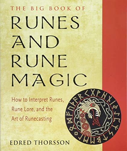 Book cover with title “The Big Book of Runes and Rune Magic” and a dragon rune.