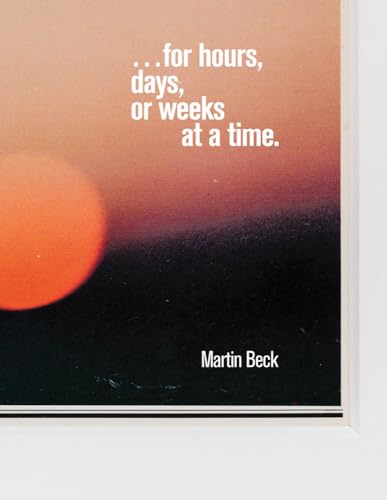 Book cover with orange sun graphic and text by Martin Beck.