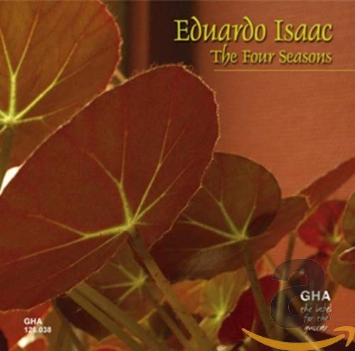 CD cover for Eduardo Isaac’s “The Four Seasons” with autumn leaves.