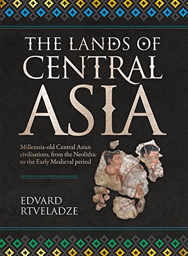 Book cover: “The Lands of Central Asia” with ancient mural fragment.