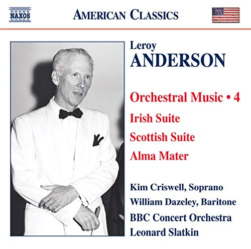CD cover featuring a black and white portrait of Leroy Anderson with text details.