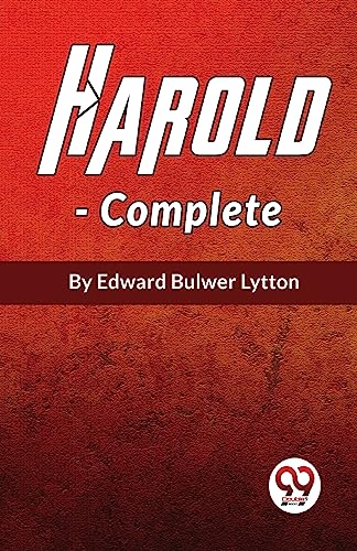 Red book cover with white text: "Harold - Complete" by Edward Bulwer Lytton.