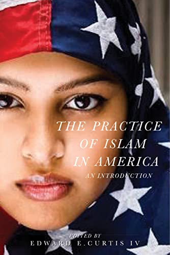 Book cover featuring a woman wearing a hijab with an American flag background.