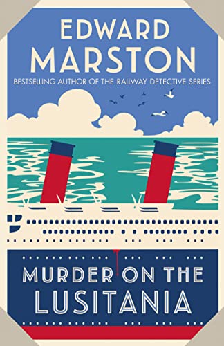 Book cover featuring an illustration of the ocean liner Lusitania on a blue sea.