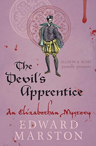 Book cover: "The Devil's Apprentice" featuring a man in Elizabethan attire.
