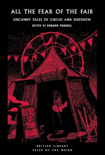 Book cover featuring a red and black illustration of a circus tent and ferris wheel.