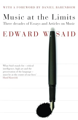 Book cover: "Music at the Limits" by Edward Said, with a pen and ink.