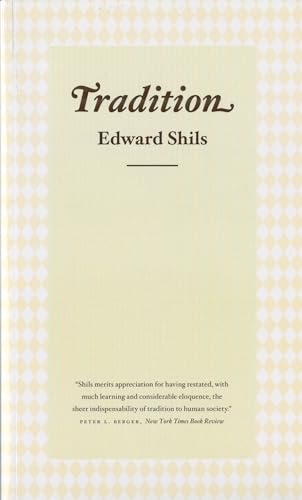 Book cover for "Tradition" by Edward Shils, with patterned background.