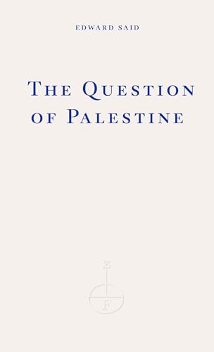 Book cover for The Question of Palestine by Edward Said with minimalist white background.