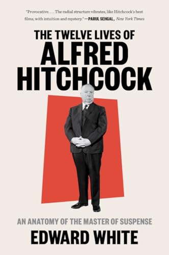 Book cover featuring a portrait of Alfred Hitchcock in a suit.