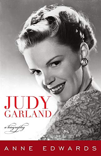 Black and white portrait of Judy Garland with book title overlayed.