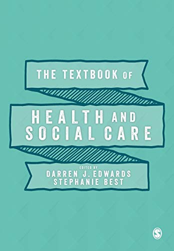 Book cover: "The Textbook of Health and Social Care" in teal.
