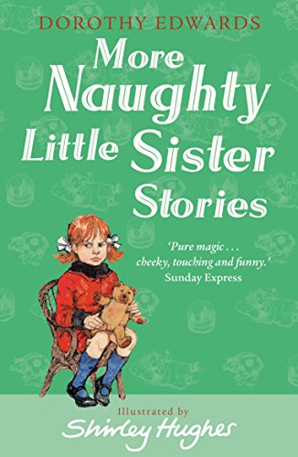 Book cover: young girl with teddy bear, titled "More Naughty Little Sister Stories".