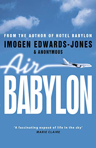 Book cover for Air Babylon with an airplane flying against a blue sky.