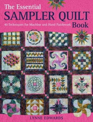Book cover displaying colorful patchwork quilt block designs.