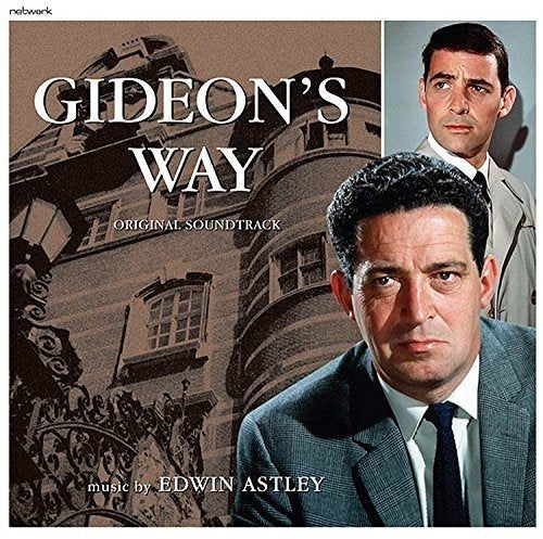 Vinyl cover for Gideon's Way featuring two men in suits against a building background.