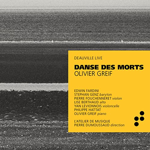 CD cover for "Danse Des Morts" with a stormy beach background.