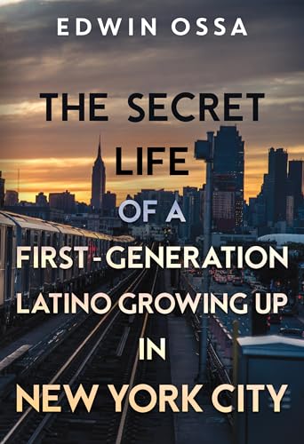 Book cover with New York City skyline and subway tracks.