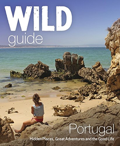 Book cover: “Wild Guide Portugal” with coastal scene and lone figure.