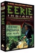 DVD cover for Eerie Indiana The Complete Series featuring a boy with a bicycle.