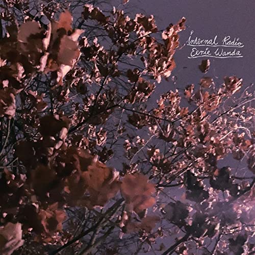 Album cover showing dark tree branches against a purple evening sky with handwritten text.