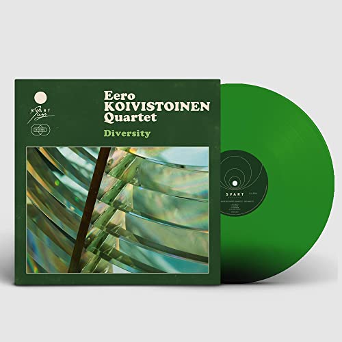 Green vinyl record and album cover for Eero Koivistoinen Quartet’s “Diversity.”