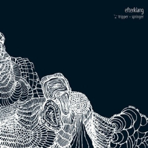 Efterklang “Tripper + Springer” CD cover with abstract white line art.