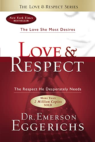Book cover: "Love & Respect" by Dr. Emerson Eggerichs, red and white design.