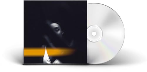 CD case with a portrait of a woman and a silver disc.