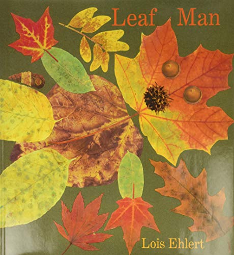 Book cover featuring colorful autumn leaves and the title "Leaf Man.