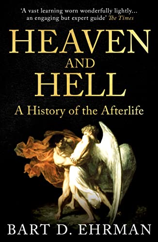 Book cover: "Heaven and Hell" with angel and demon imagery.