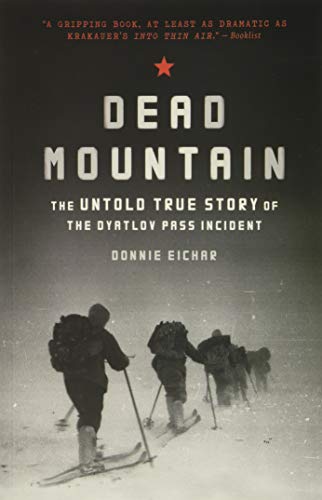 Book cover showing skiers trekking through a snowy landscape under a dark sky.