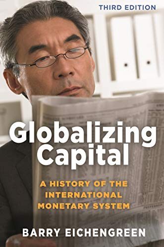 Book cover: “Globalizing Capital” with portrait of Barry Eichengreen.
