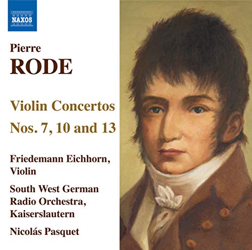 CD cover featuring a portrait of composer Pierre Rode and concertos details.